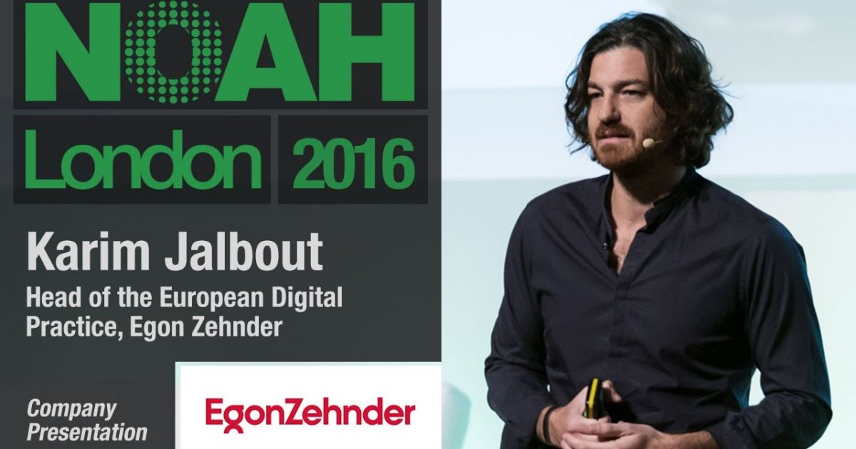 NOAH16 London / Full Keynote: Talent 3.0 Where Science Meets Art - Egon ...